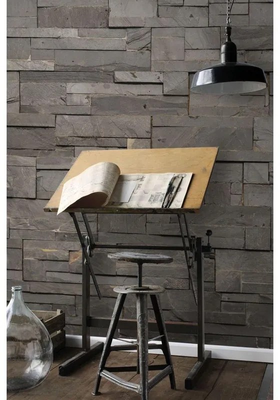 Fotomurale ESTA Placchette, grigio 232X280 cm