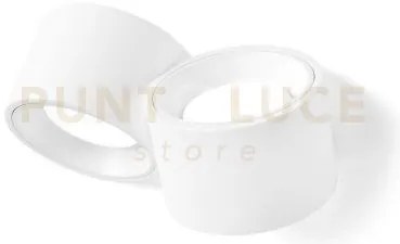 Nasso applique a parete 2 luci attacco gx53 biemissiva tonda bianco...