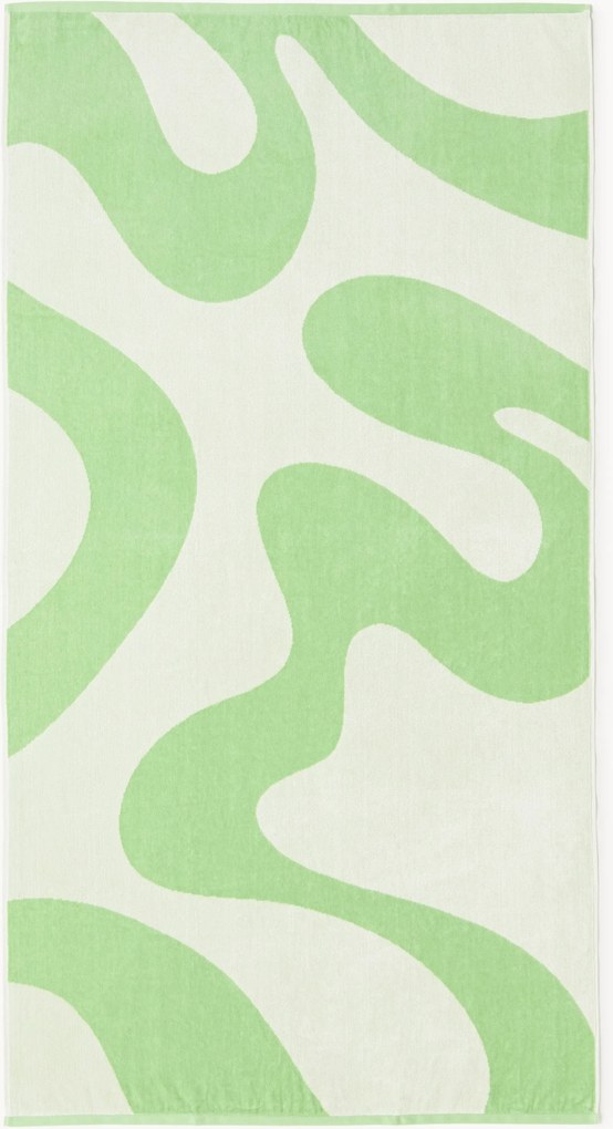 Telo mare in velluto con motivo ondulato Pia