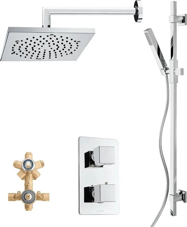 Kit incasso doccia Cube cromato