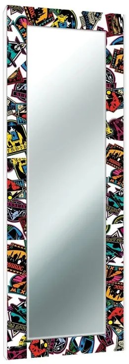 Specchio rettangolare in legno multicolore 52 x 152 cm