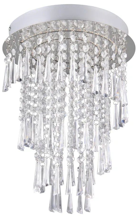 Plafoniera LED in argento ø 30 cm Pomp - Reality