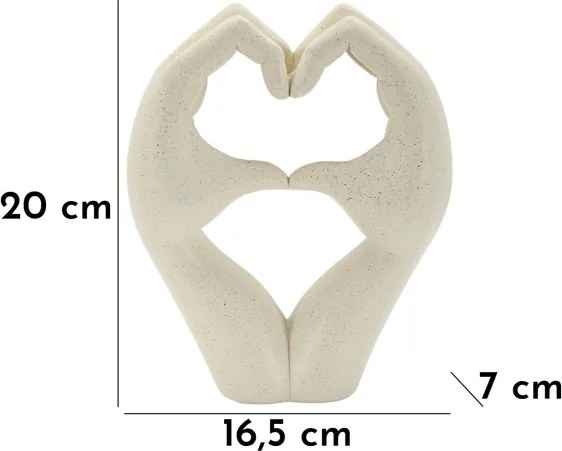 Scultura Love Stons Cm 16,5X7X20