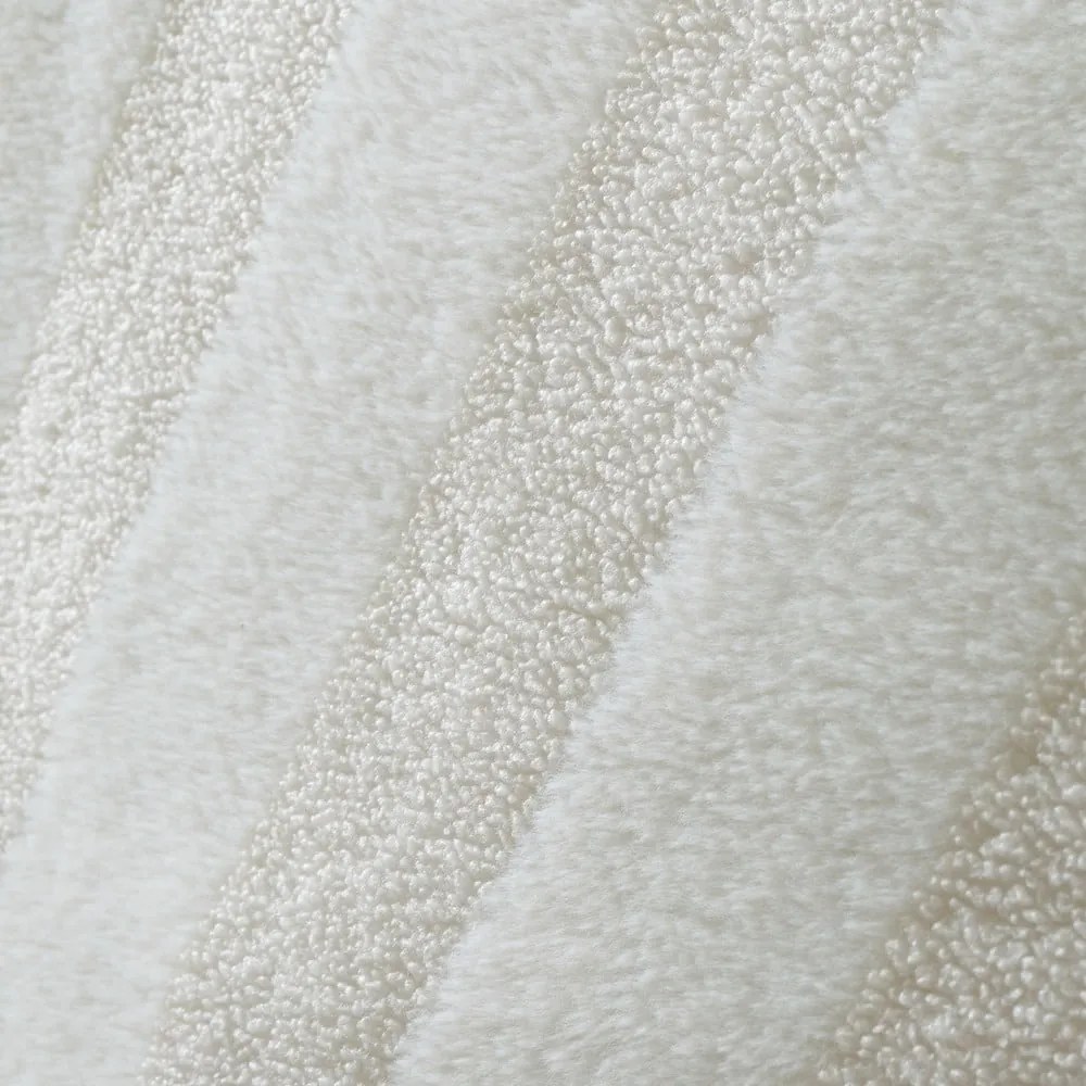 Biancheria da letto matrimoniale in micropile crema 200x200 cm Stripe Fur - Bianca