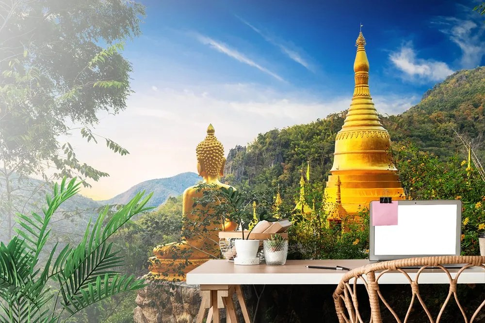 Carta da parati – Vista del Buddha dorato