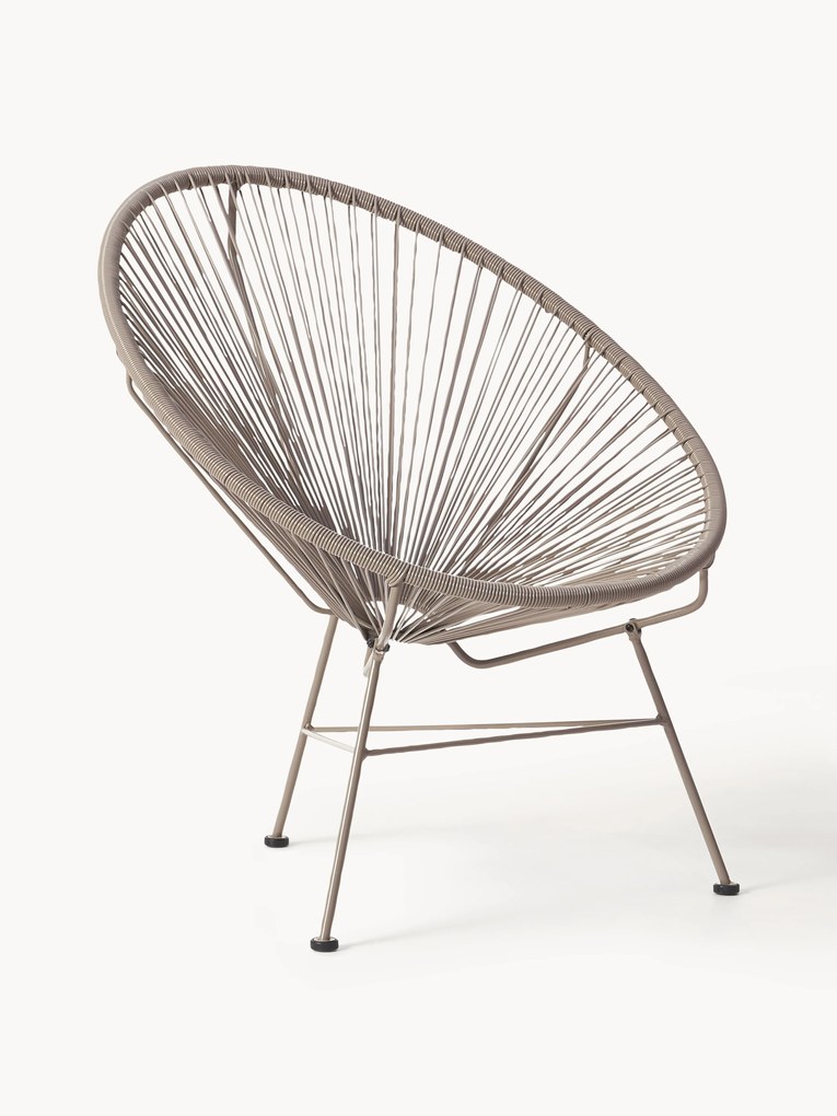 Poltrona lounge in plastica intrecciata Bahia