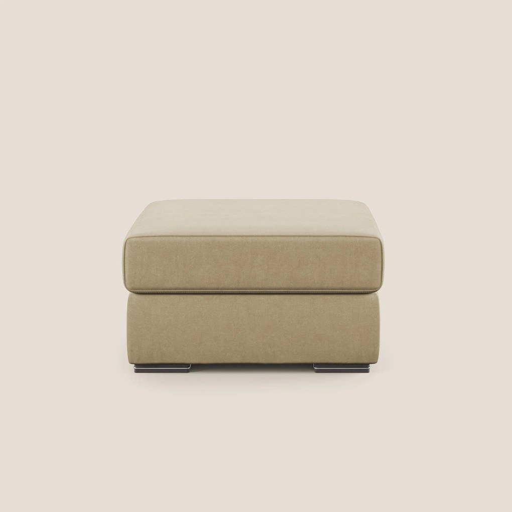 Sun pouf apribile contenitore in microfibra smacchiabile T11 beige