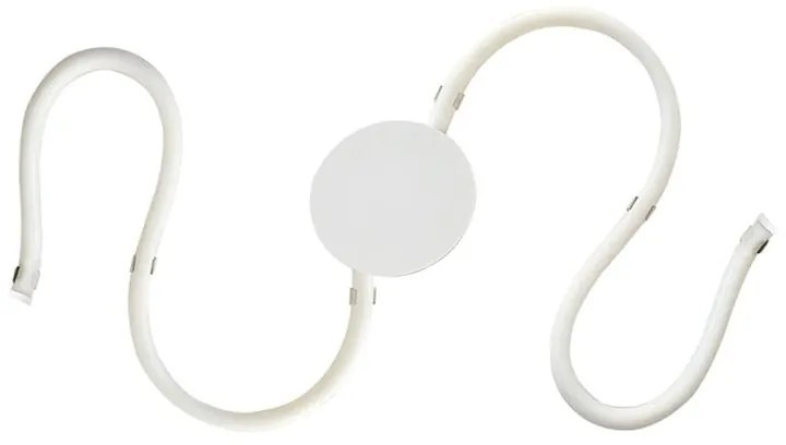 Applique LED moderno Teodor bianco, NOVECENTO bianco naturale