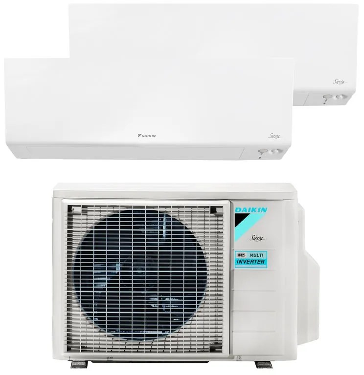 Condizionatore a muro multisplit inverter DAIKIN New Plus 9 + 12 21000 BTU classe raffreddamento A++, classe di riscaldamento A++, bianco
