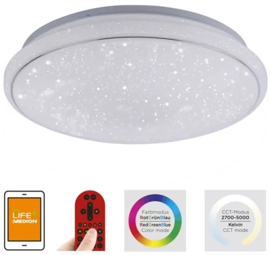 Leuchten Direkt 14743-16 - Luce LED RGB Dimmerabile JUPI LED/28W/230V + TC