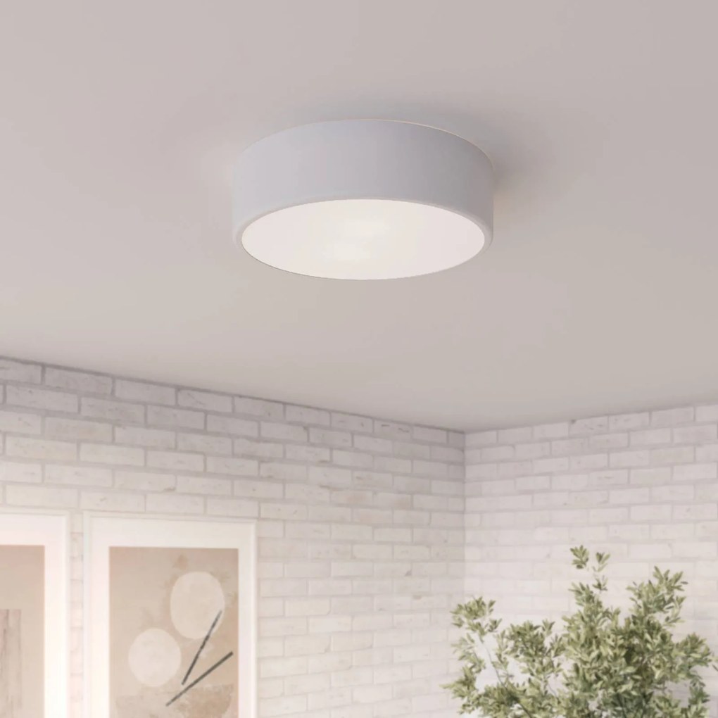 Plafoniera soffitto Cleo TEMAR LIGHTING, dimmerabile, Bianco / Opale, Soggiorno / Sala da pranzo, Moderno, Plafoniera