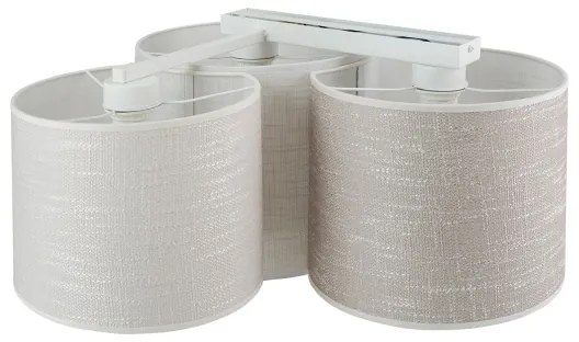 Brilagi - Plafoniera SNAKE 3xE27/15W/230V grigio/crema