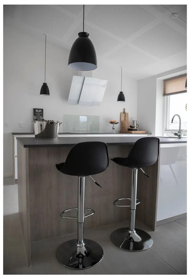Set di 2 sgabelli girevoli da bar neri da 82 cm Trondheim - House Nordic
