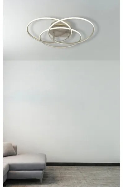 Globo 67355-40N - Plafoniera LED KOMBOS 40W/230V diametro 45,6 cm cromo opaco