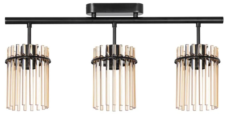 Lampadario a plafone 3xE27/60W/230V nero/beige