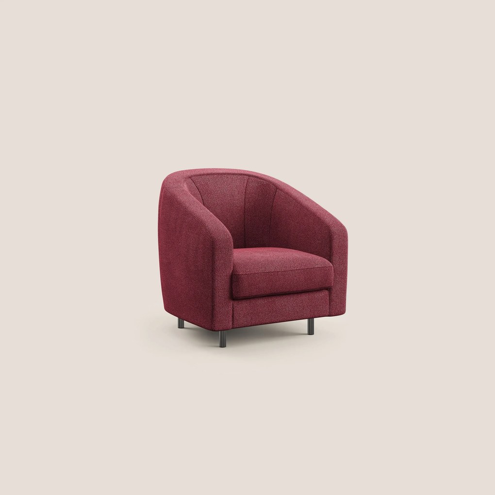 Pandora Poltroncina in morbido tessuto bouclé impermeabile T07 rosso