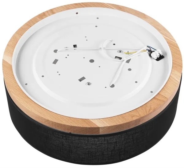 Brilagi - LED Plafoniera BELLADONNA 3xE27/15W/230V nero/quercia