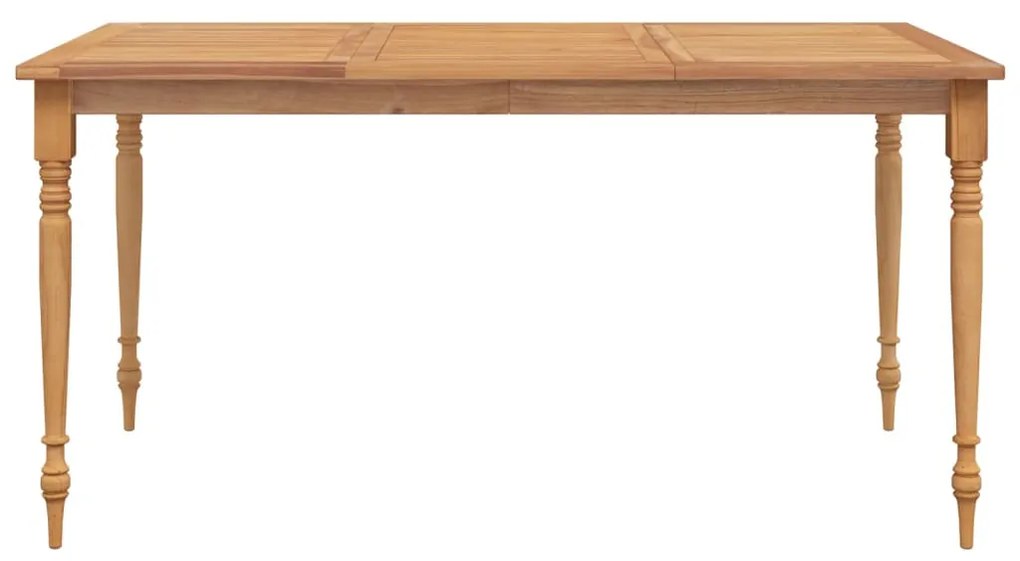 Tavolo batavia 150x90x75 cm legno massello di teak