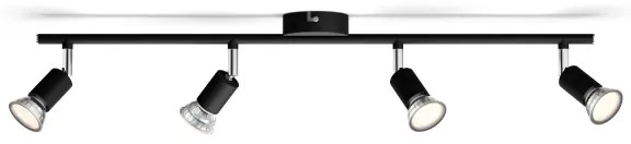 Philips - Faretto LIMBALI 4xGU10/50W/230V nero