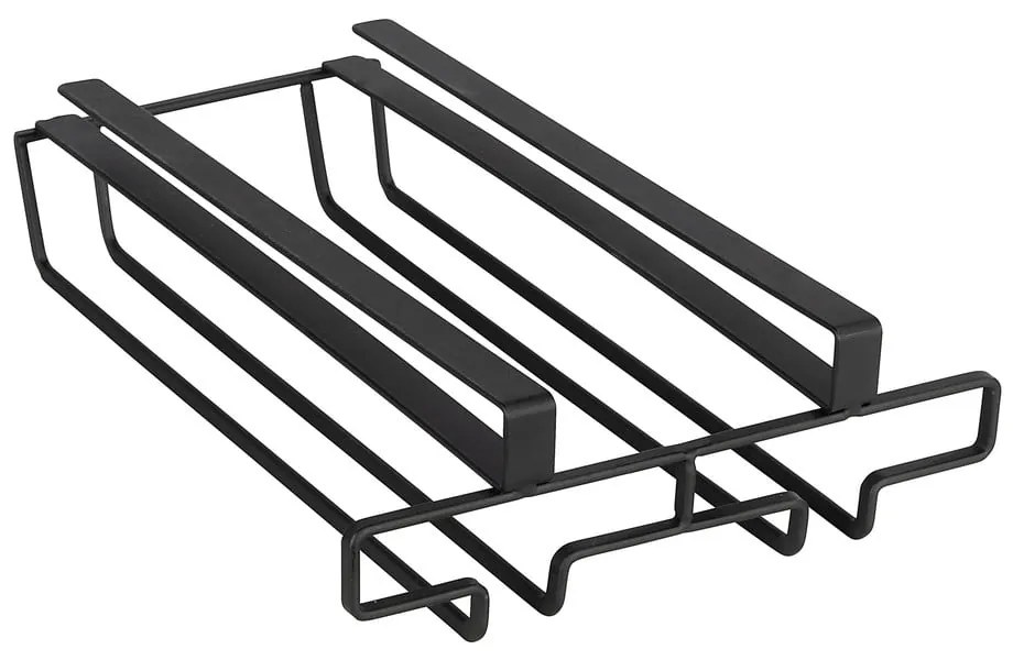 Supporto nero sotto il ripiano in vetro - Wenko