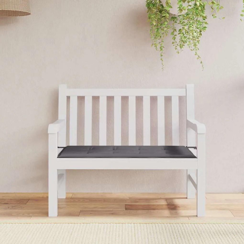 Cuscino Per Panca Antracite 100x50x3 Cm İn Tessuto Oxford /