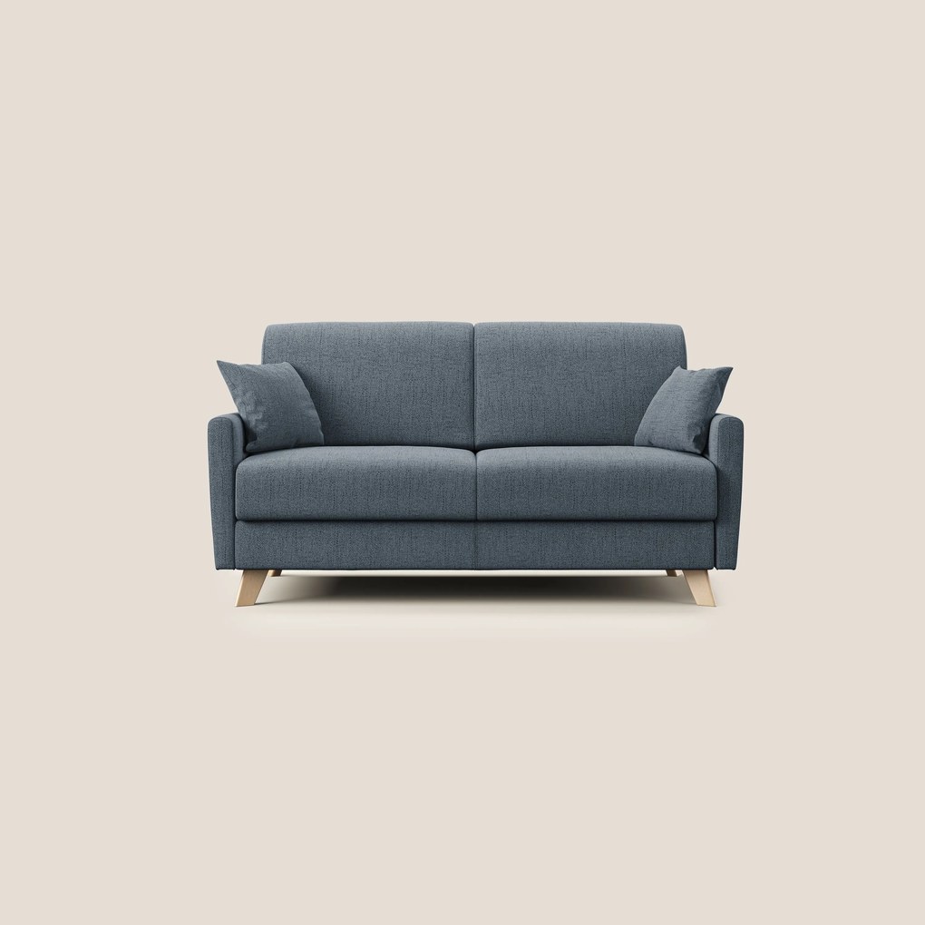 Edgar divano letto matrimoniale in tessuto felis impermeabile T03 blu