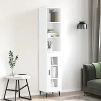 Credenza 34,5x34x180 cm in Legno Multistrato Bianco Lucido 3189911