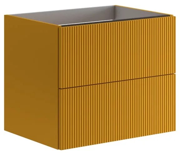 Mobile da bagno sotto lavabo Opera beige laccato opaco L 59.5 x H 50 x P 45.5 cm 2 cassetti, lavabo non incluso