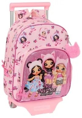 Trolley per la Scuola Na!Na!Na! Surprise Fabulous Rosa 28 x 34 x 10 cm