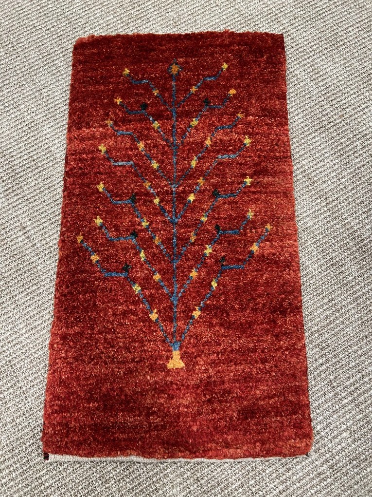 Gabbeh Tappeto 60x40 Rosso (Iran) Annodato A Mano