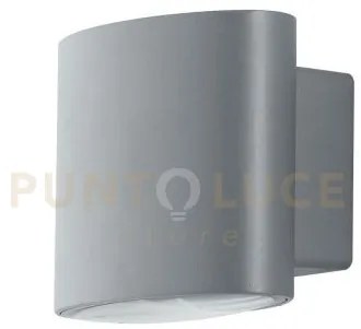 Applique biemissione led boxter silver 8w 800lm 4000k ip44 12,9x8,5...