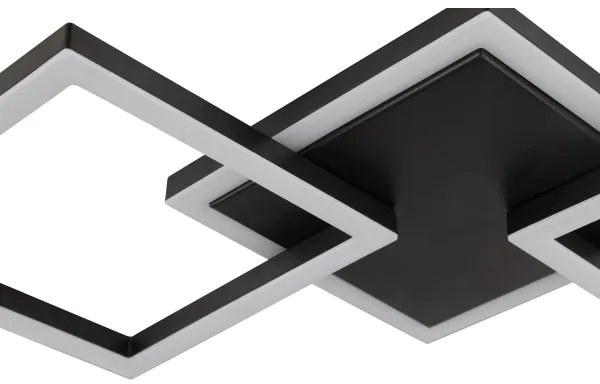 Brilliant - Plafoniera LED JORVIC LED/21W/230V 28x61,5 cm nera