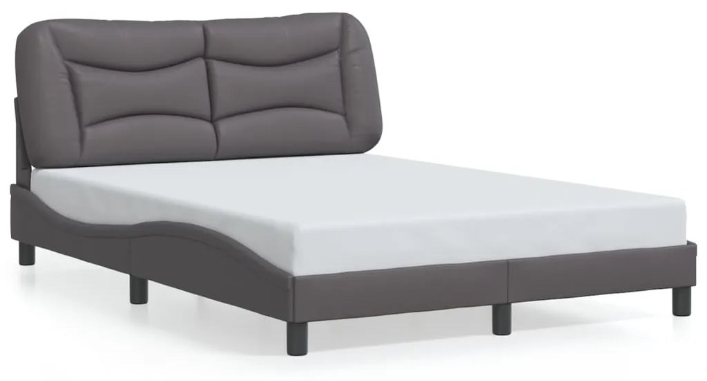 Giroletto Con Luci Led Grigio 140x200 Cm İn Similpelle /