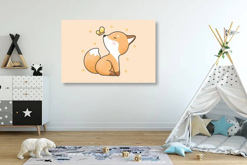 Quadro su tela – Volpina curiosa