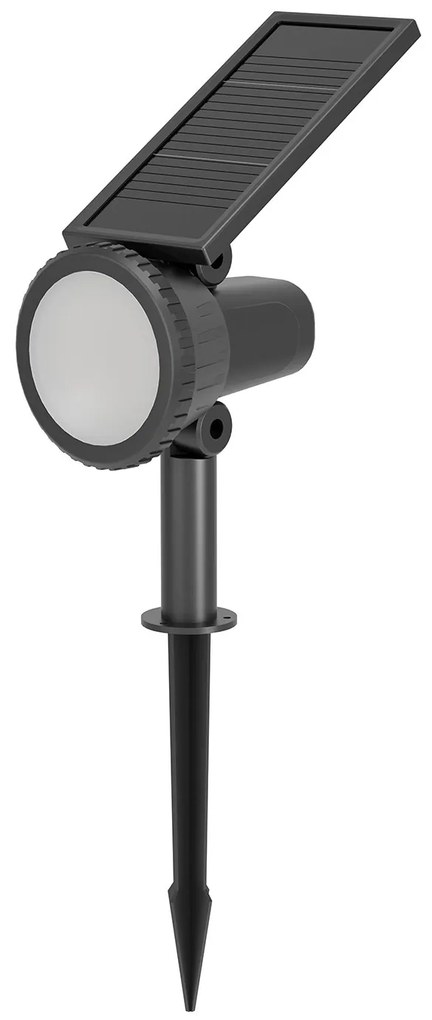 Luce Solare Esterno Moderna Sambuco Policarbonato Nero Led