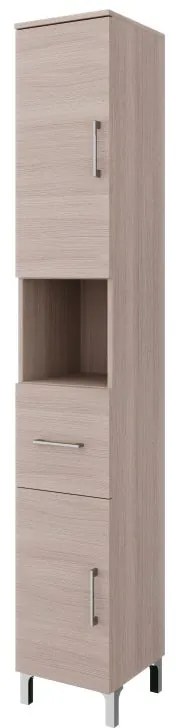 Colonna per mobile bagno SYMOA 1 cassetto 2 ante P 33.5 x L 31.5 x H 196 cm rovere naturale legno