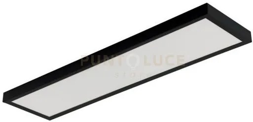 Struttura nera per pannello led 29,8x119,8x4,5cm