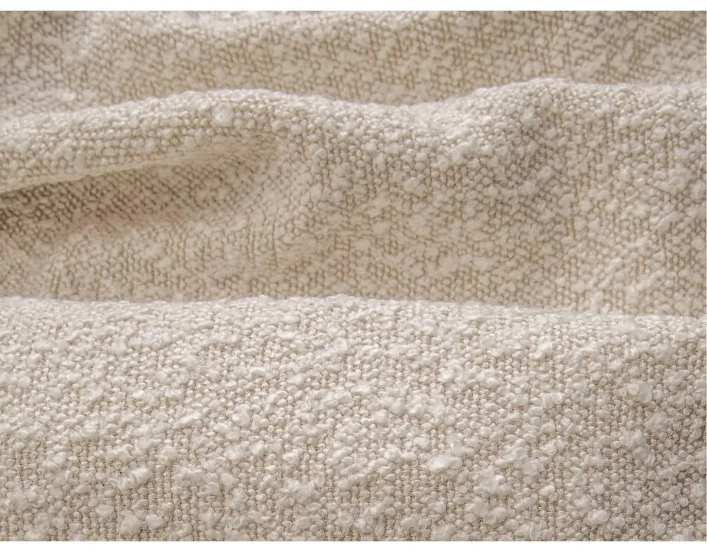 Letto matrimoniale imbottito color crema con contenitore e rete inclusi 200x200 cm Simon – Micadoni