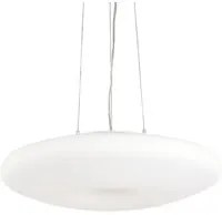 Sospensione Moderna Glory Vetro Bianco 5 Luci E27 D60