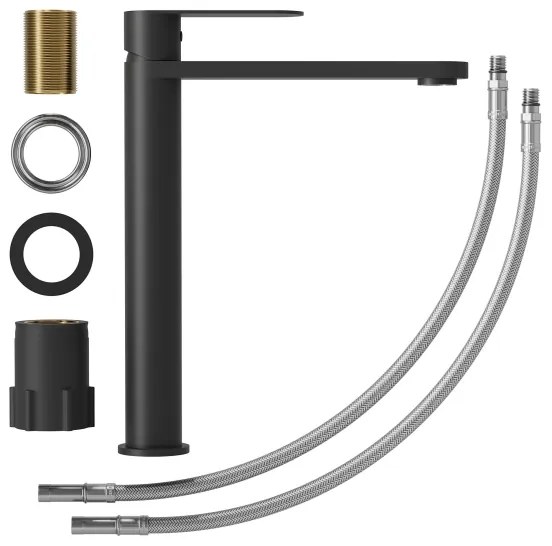 Miscelatore per lavabo TARNBY 27,3 cm nero opaco