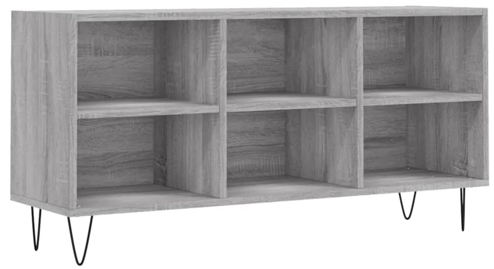 Mobile TV Grigio Sonoma 103,5x30x50 cm in Legno Multistrato