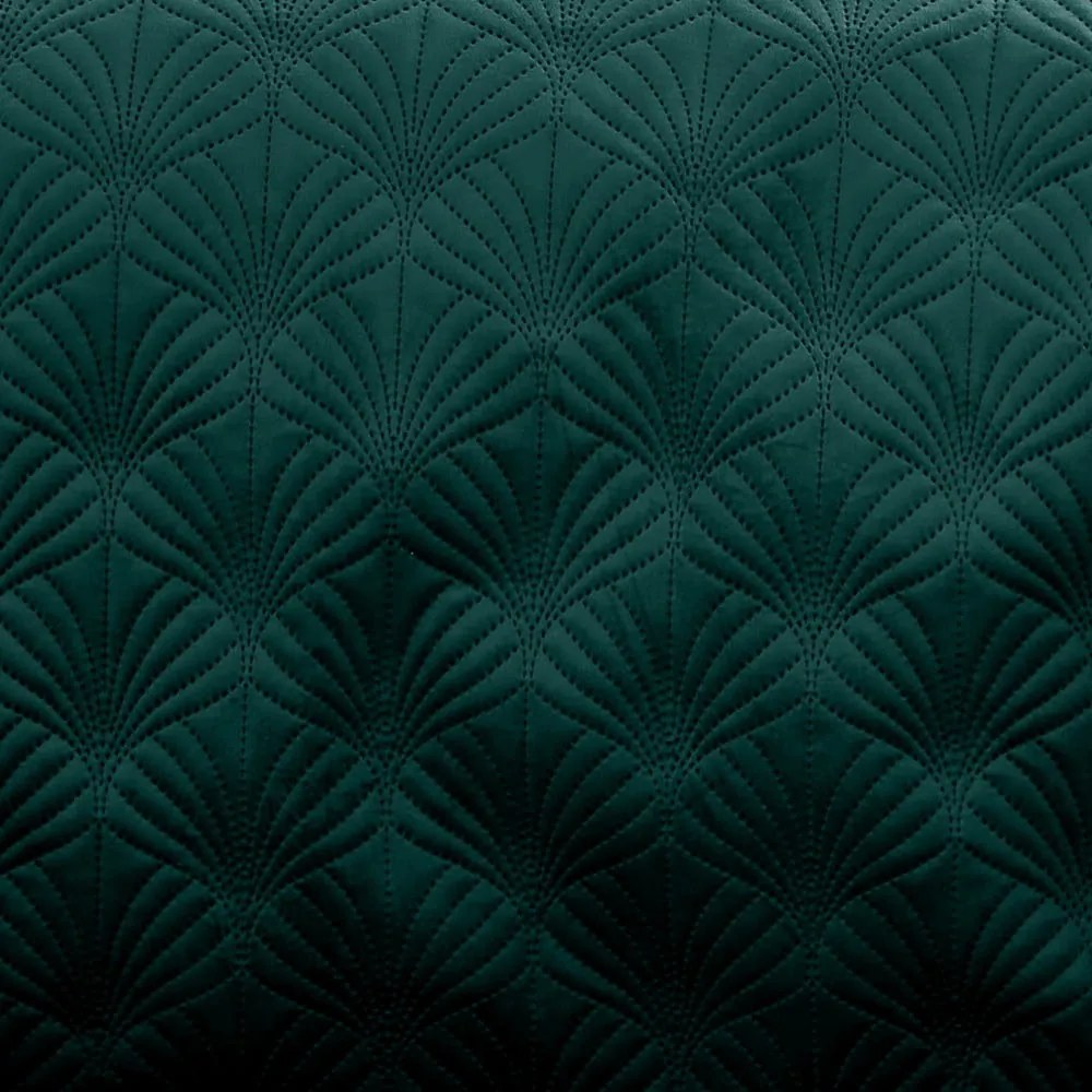Copriletto trapuntato verde 220x230 cm Art Deco Pearl - Catherine Lansfield