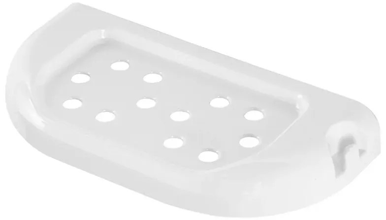 Mensola portasapone a muro 24 cm in ABS bianco Gioia