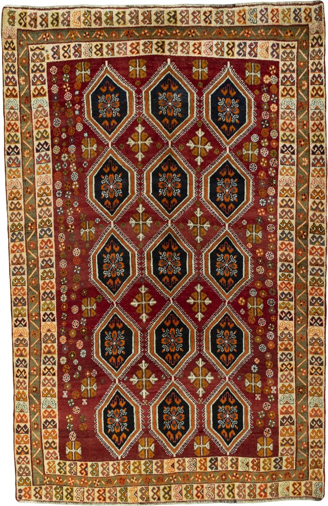 Gabbeh Tappeto persiano 240x160 Rosso (Iran) Annodato A Mano