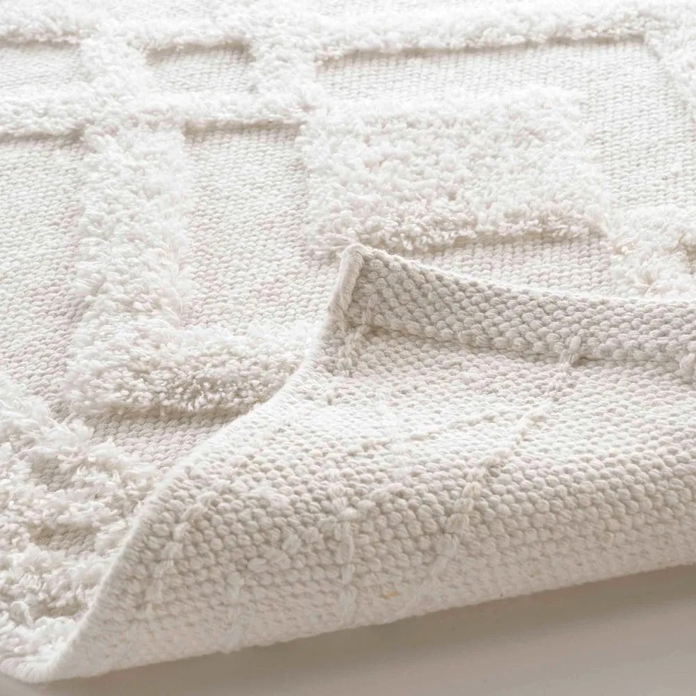 Tappetino per il bagno bianco 50x80 cm Gladis – douceur d'intérieur