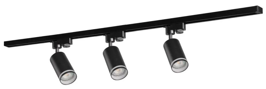 Faretto per sistema a binario PARIGI 3xGU10/10W/230V + 1 m rotaia sistema