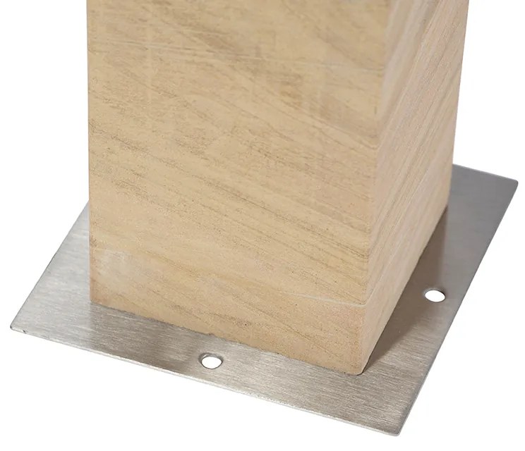 Lampada da terra moderna per esterni in pietra arenaria 40 cm - Grumpy
