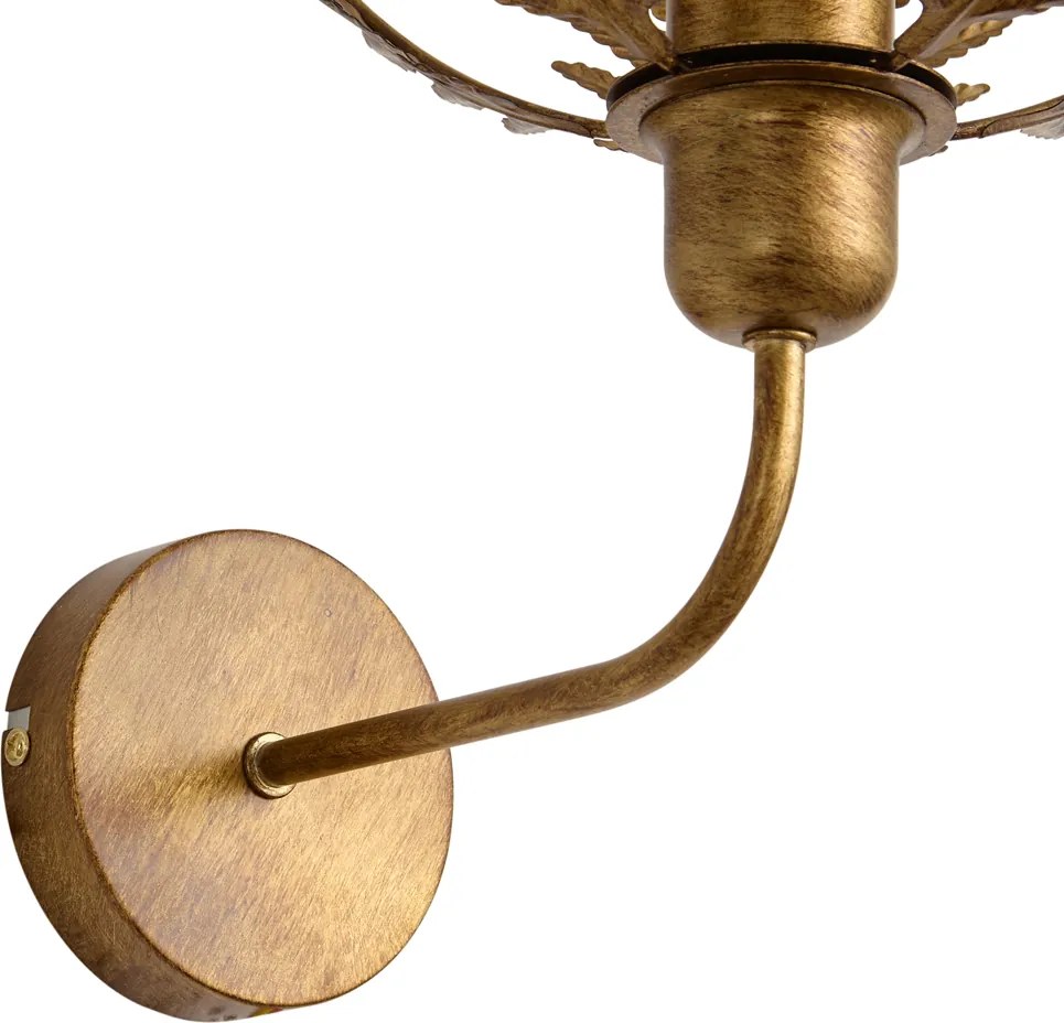Lampada da parete vintage oro 26,5 cm - Botanica