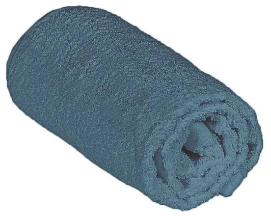 Asciugamani bagno 100% cotone per viso turchese cobalto 55x100 cm