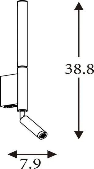 Searchlight 28127LT - Faretto LED ARCHITECT LED/7W/230V marrone